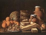 MELeNDEZ, Luis Still Life with Oranges and Walnuts ag oil on canvas